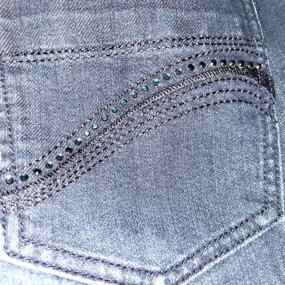 Womens Christopher Banks Sparkle Jeans sz 12M - Picture 3 of 5